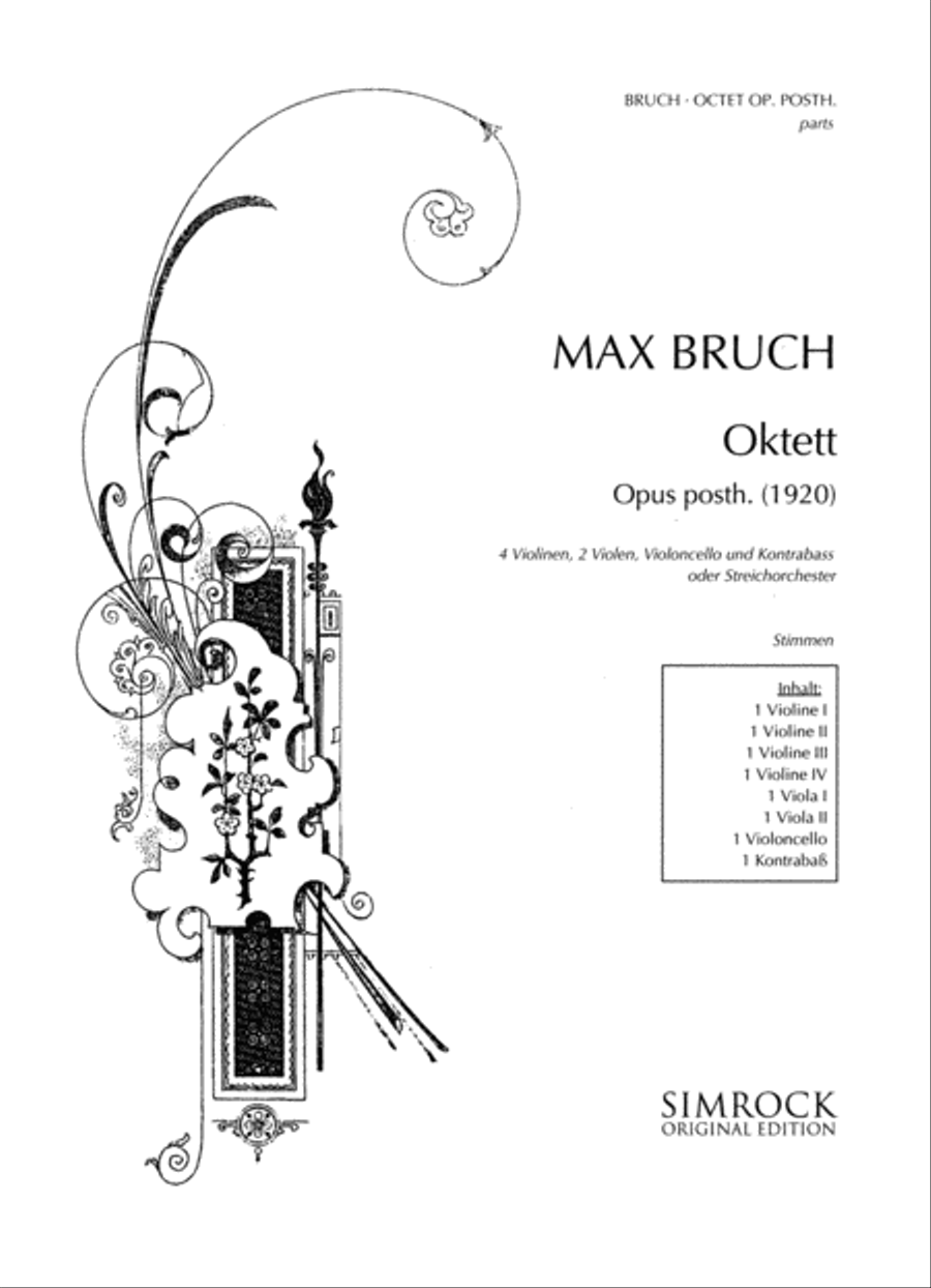 String Octet, Op. Posthumous Cello scores gallery preview page 1