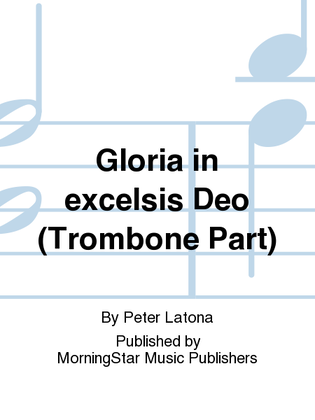 Book cover for Gloria in excelsis Deo (Trombone Part)