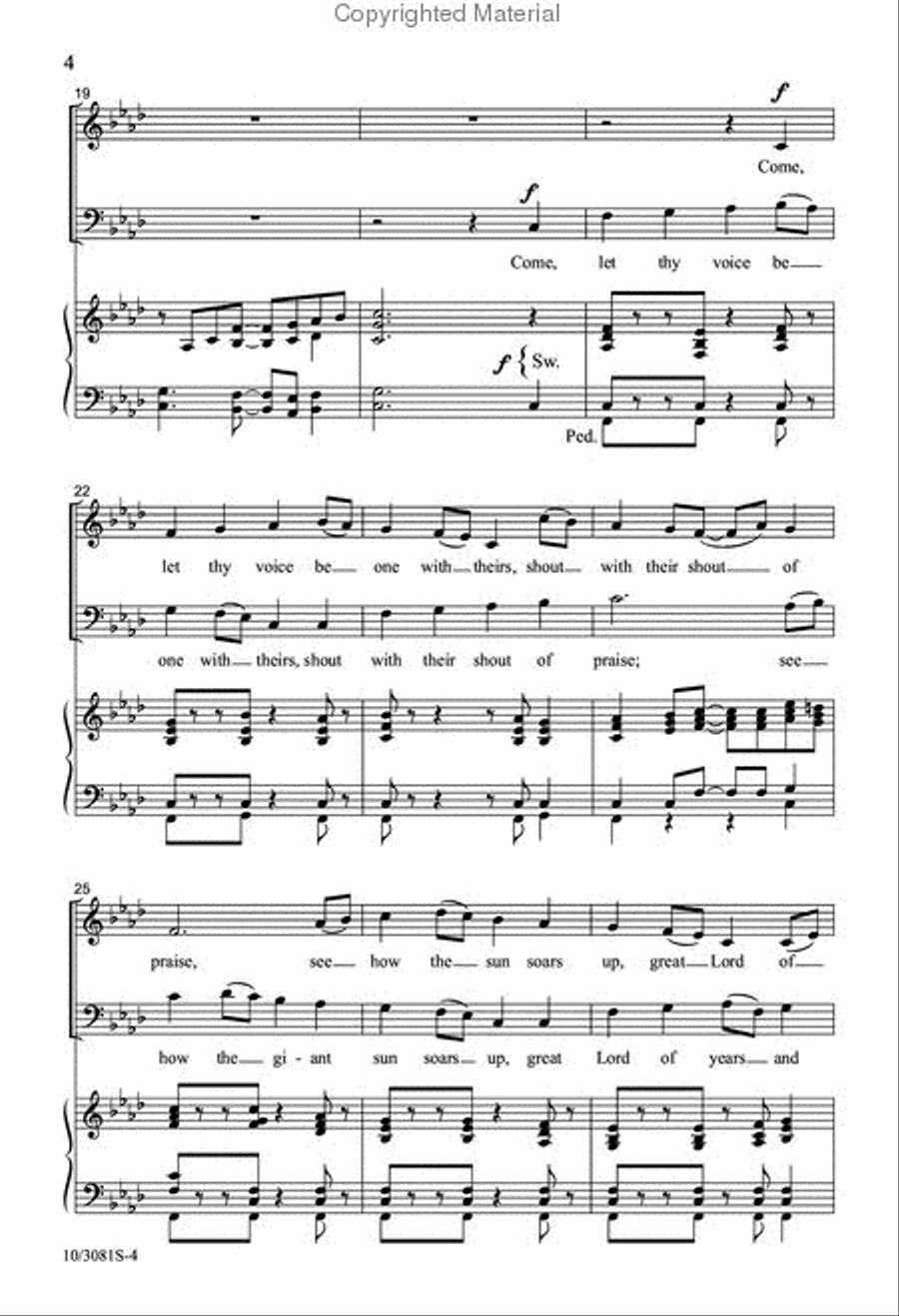 Awake, Awake to Love and Work 2-Part scores gallery preview page 4