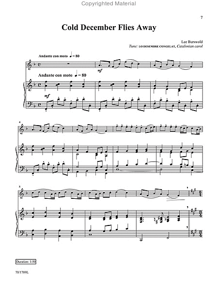 Seven Christmas Fantasias for Piano with Violin image number null