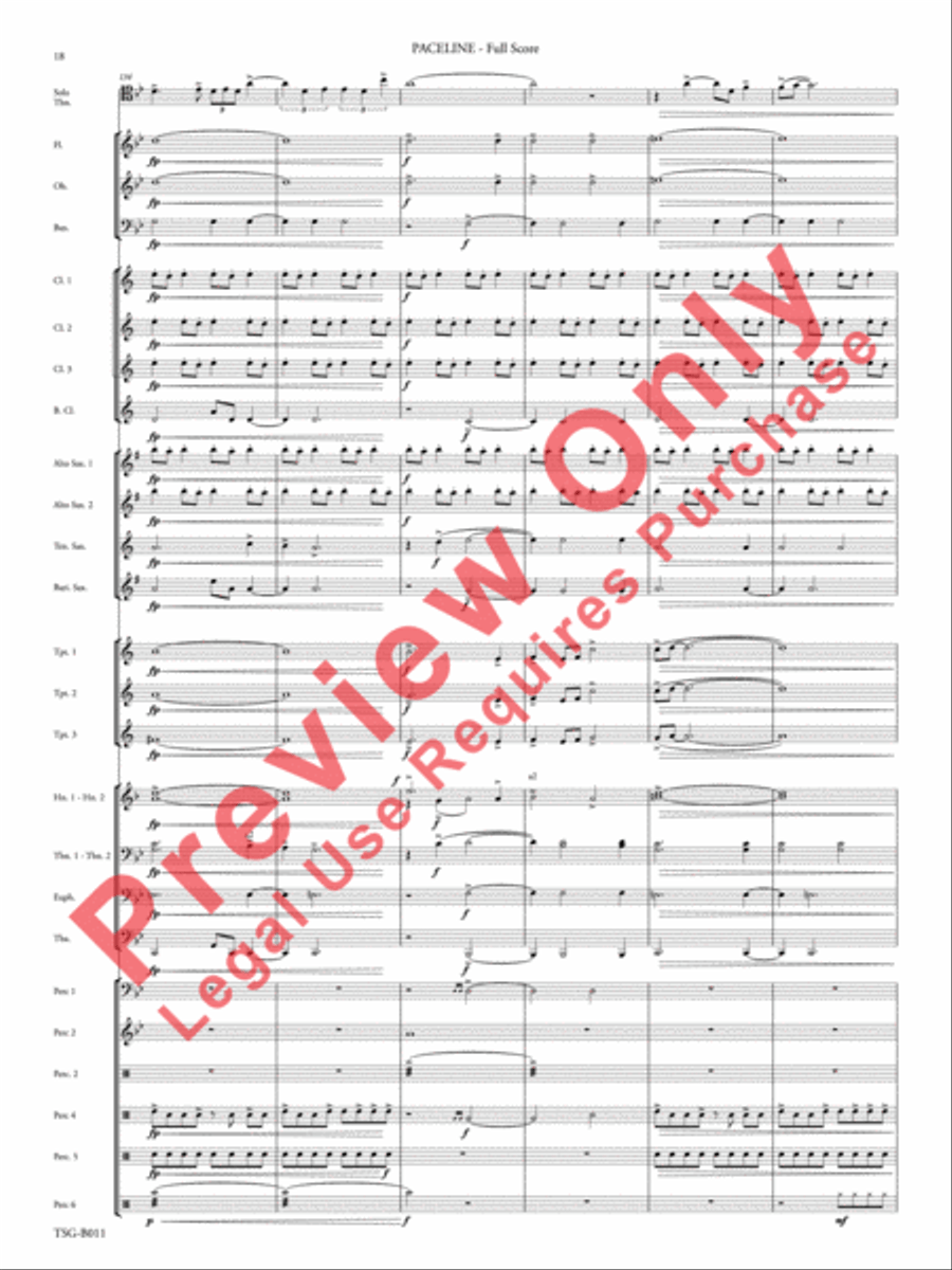 Paceline Concert Band scores gallery preview page 19