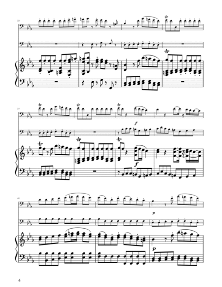Mozart: Eine Kleine Nachtmusik (K.525) - Trombone Duet Trombone Duet scores gallery preview page 4
