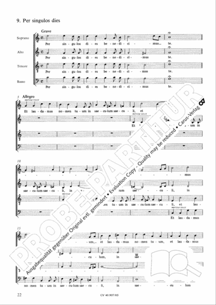 Te Deum 4-Part scores gallery preview page 23