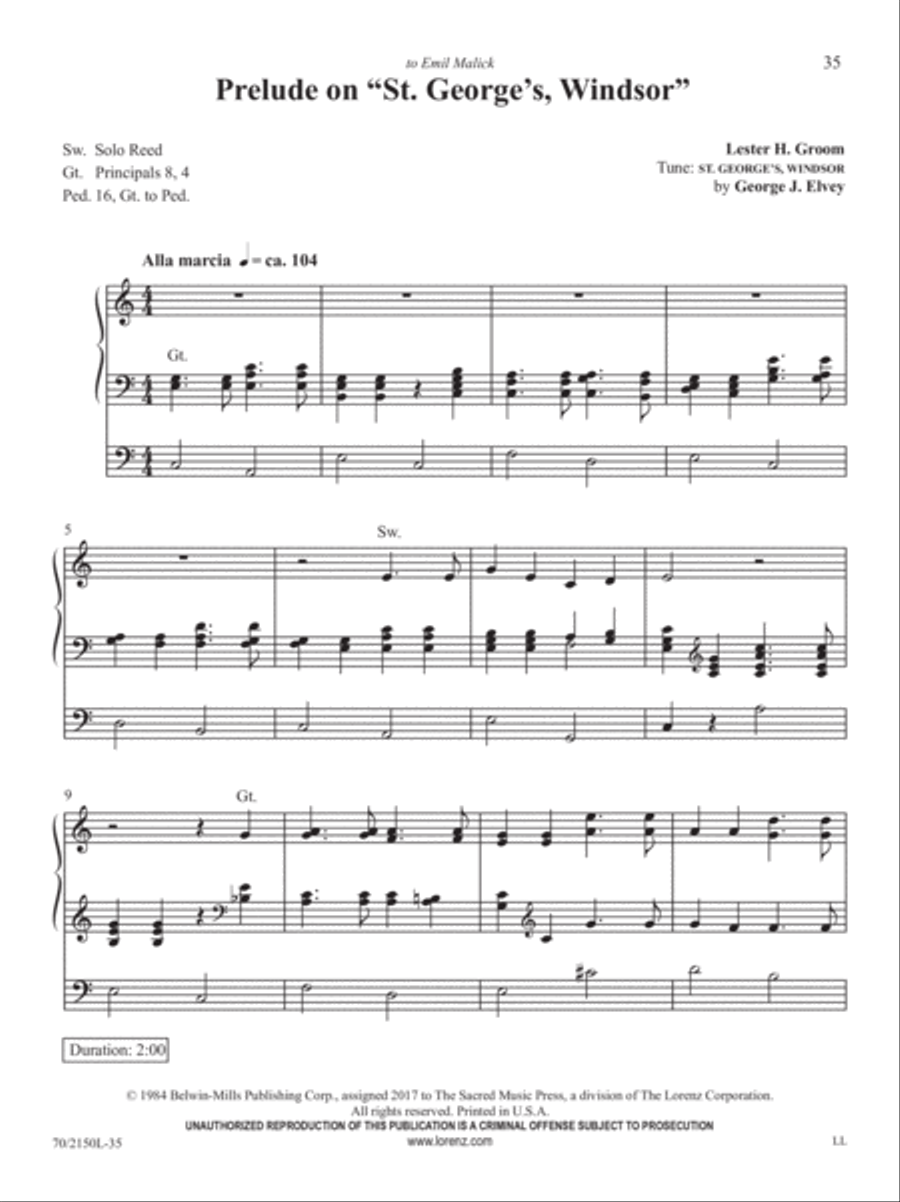 The Sacred Organ Library, Vol. 4 Organ Solo scores gallery preview page 11