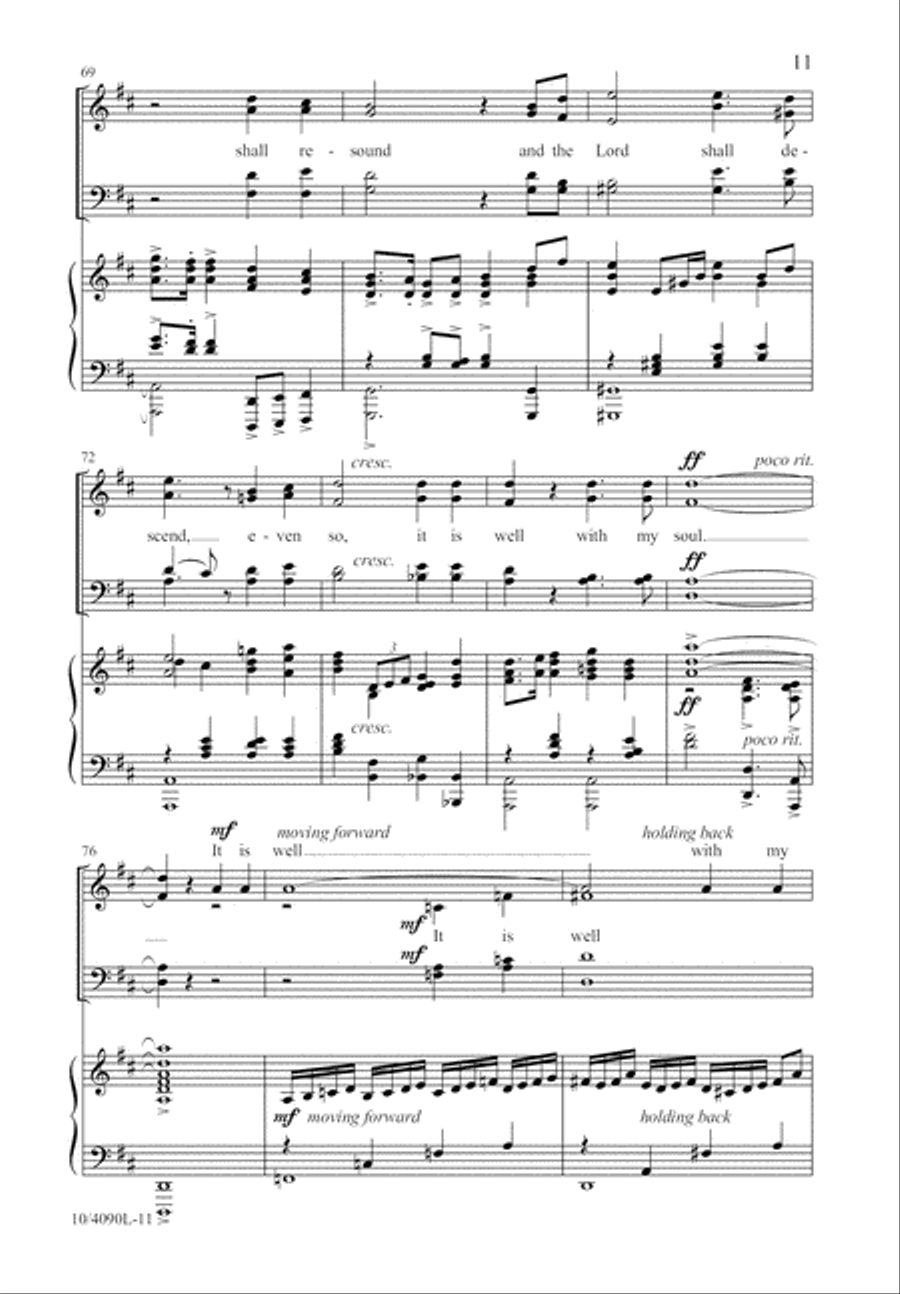 It Is Well with My Soul 4-Part scores gallery preview page 12