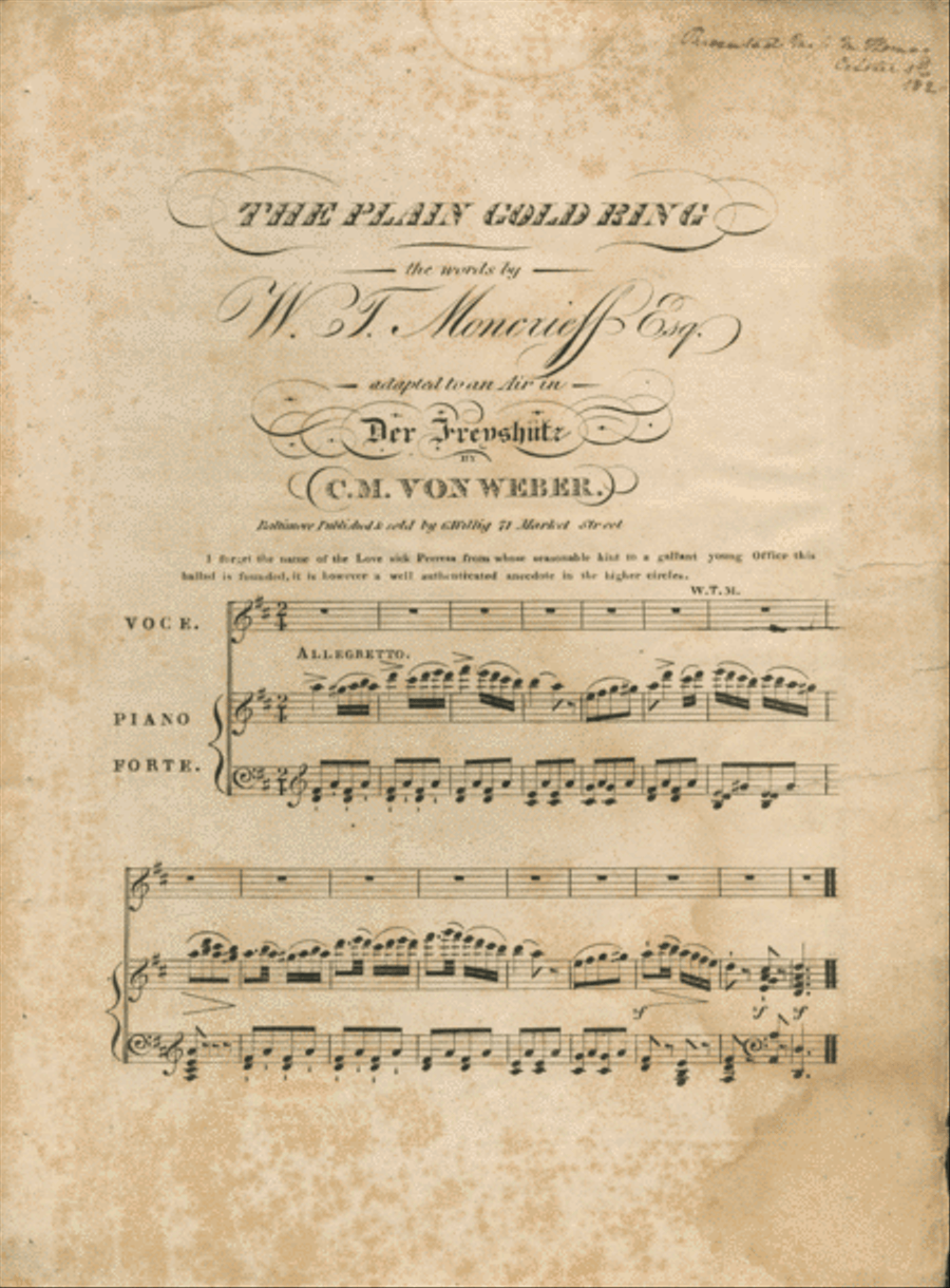 The Plain Gold Ring Voice scores gallery preview page 1