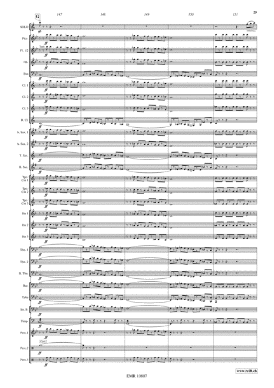 Saltatio Diabolica Saltatio Diabolica Concert Band scores gallery preview page 26