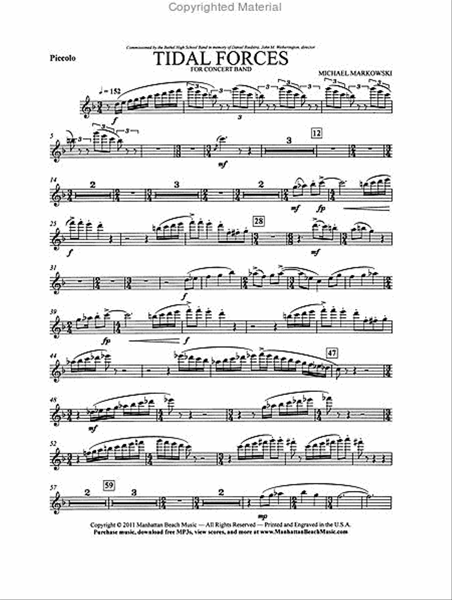 Tidal Forces Tidal Forces Concert Band scores gallery preview page 4