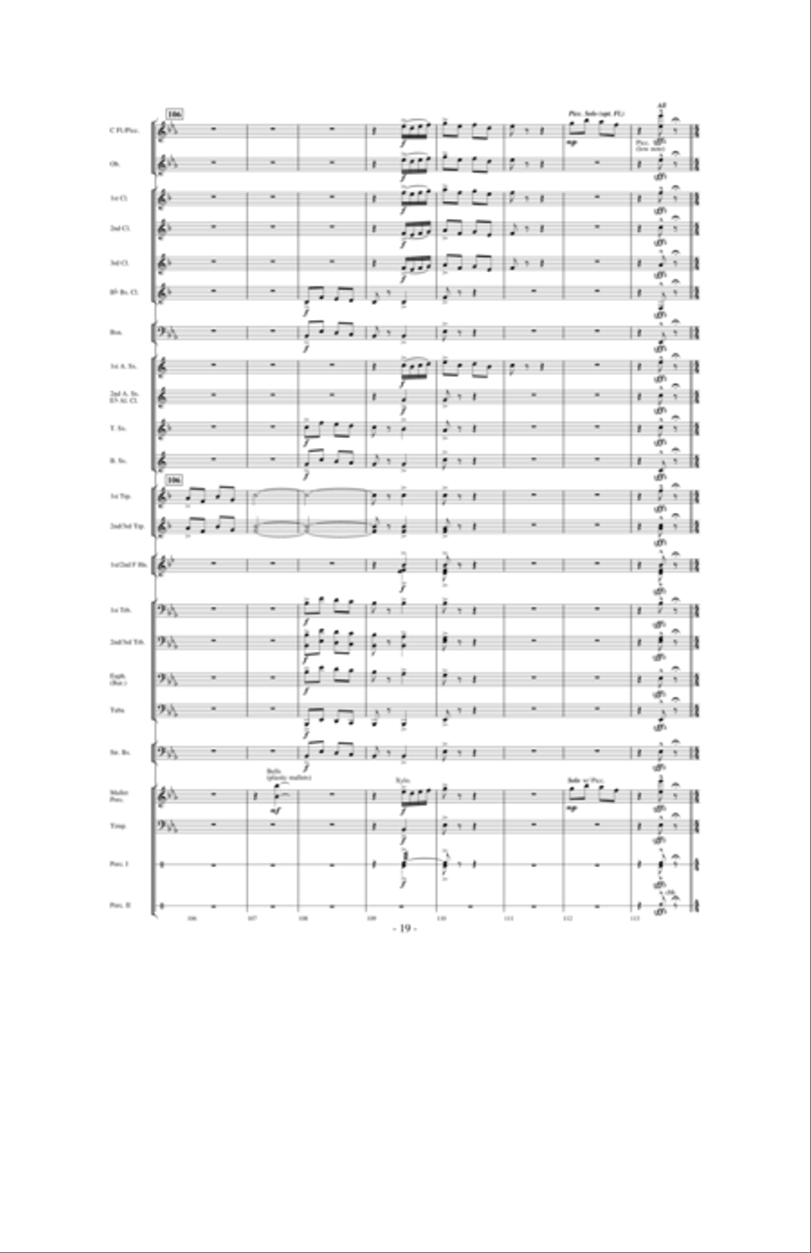 In the Winter of 1730: A River's Journey Concert Band scores gallery preview page 18