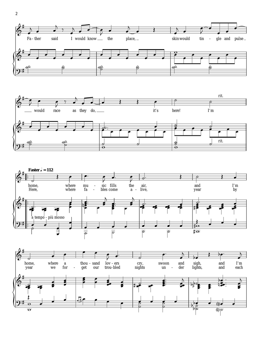 Home Piano, Vocal scores gallery preview page 2