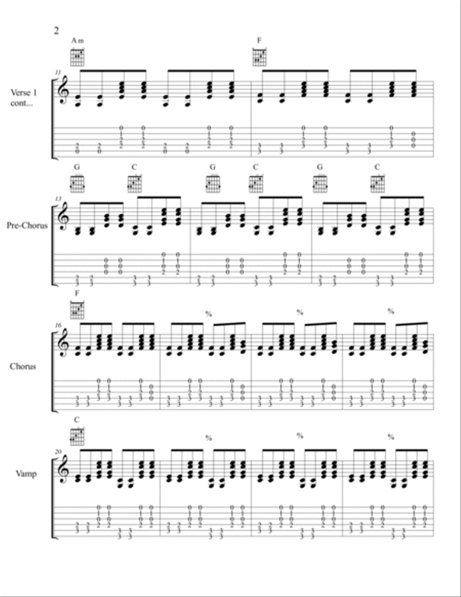 And It's Still Alright And It's Still Alright Guitar Tablature scores gallery preview page 2