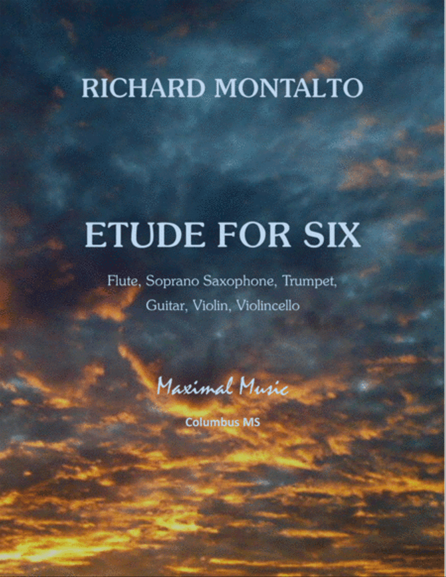 Etude for Six Flute scores gallery preview page 1