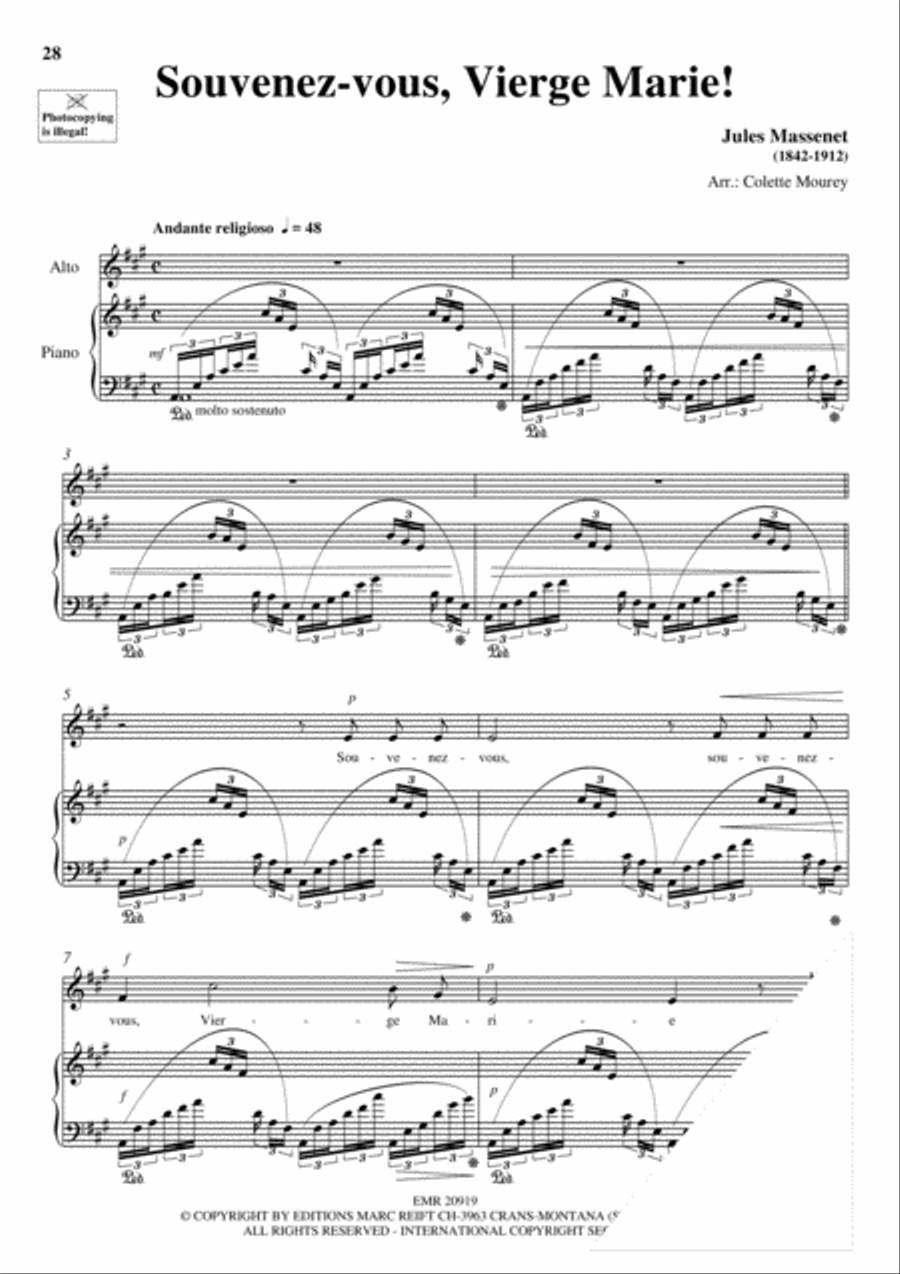 100 Ave Maria Volume 6 Alto Voice scores gallery preview page 12
