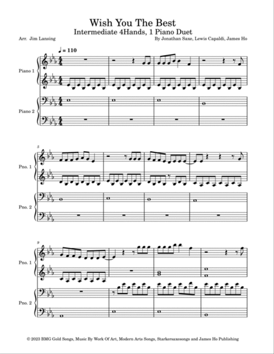 Wish You The Best Wish You The Best Piano Method scores gallery preview page 2