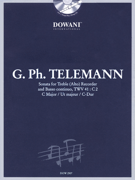 Telemann: Sonata in C Major for Treble (Alto) Recorder and Basso Continuo TWV41:C2