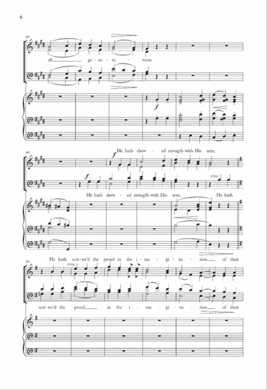 Magnificat And Nunc Dimittis In G Choir scores gallery preview page 6