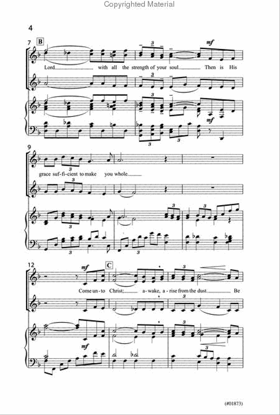 Come Unto Christ SSA scores gallery preview page 3