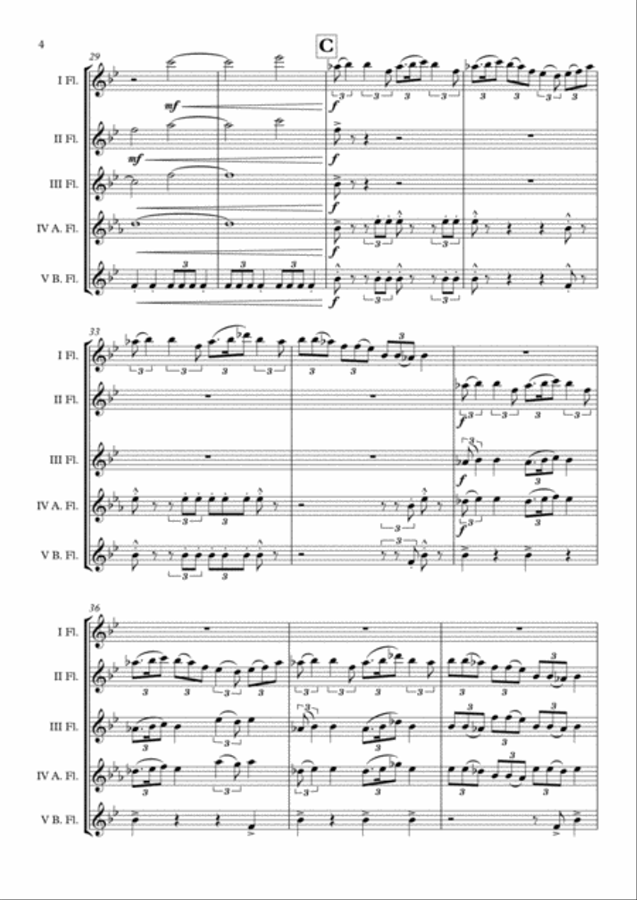 This Is Berk Flute Choir scores gallery preview page 5