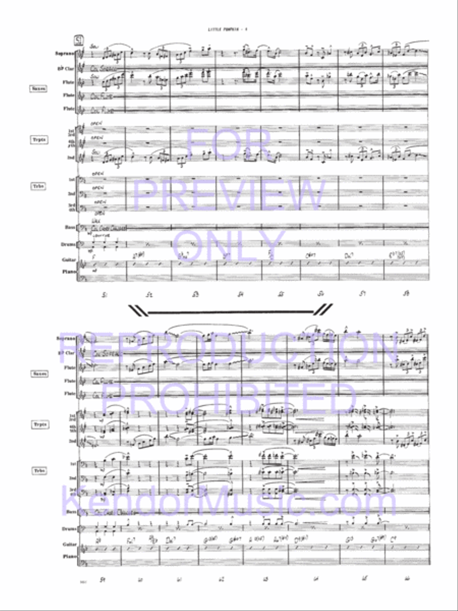Little Pumpkin Little Pumpkin Jazz Ensemble scores gallery preview page 5