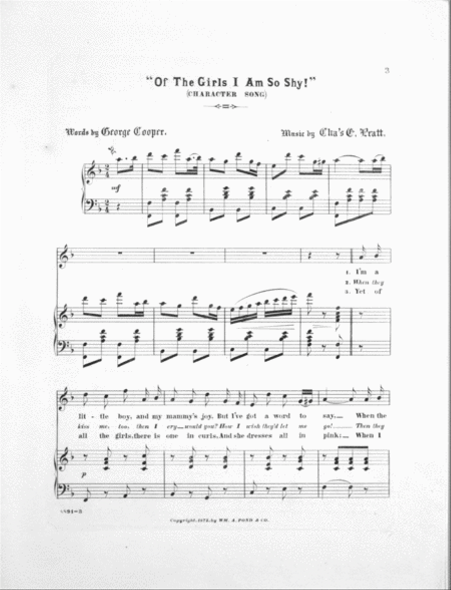 Of the Girls I Am So Shy Voice scores gallery preview page 2