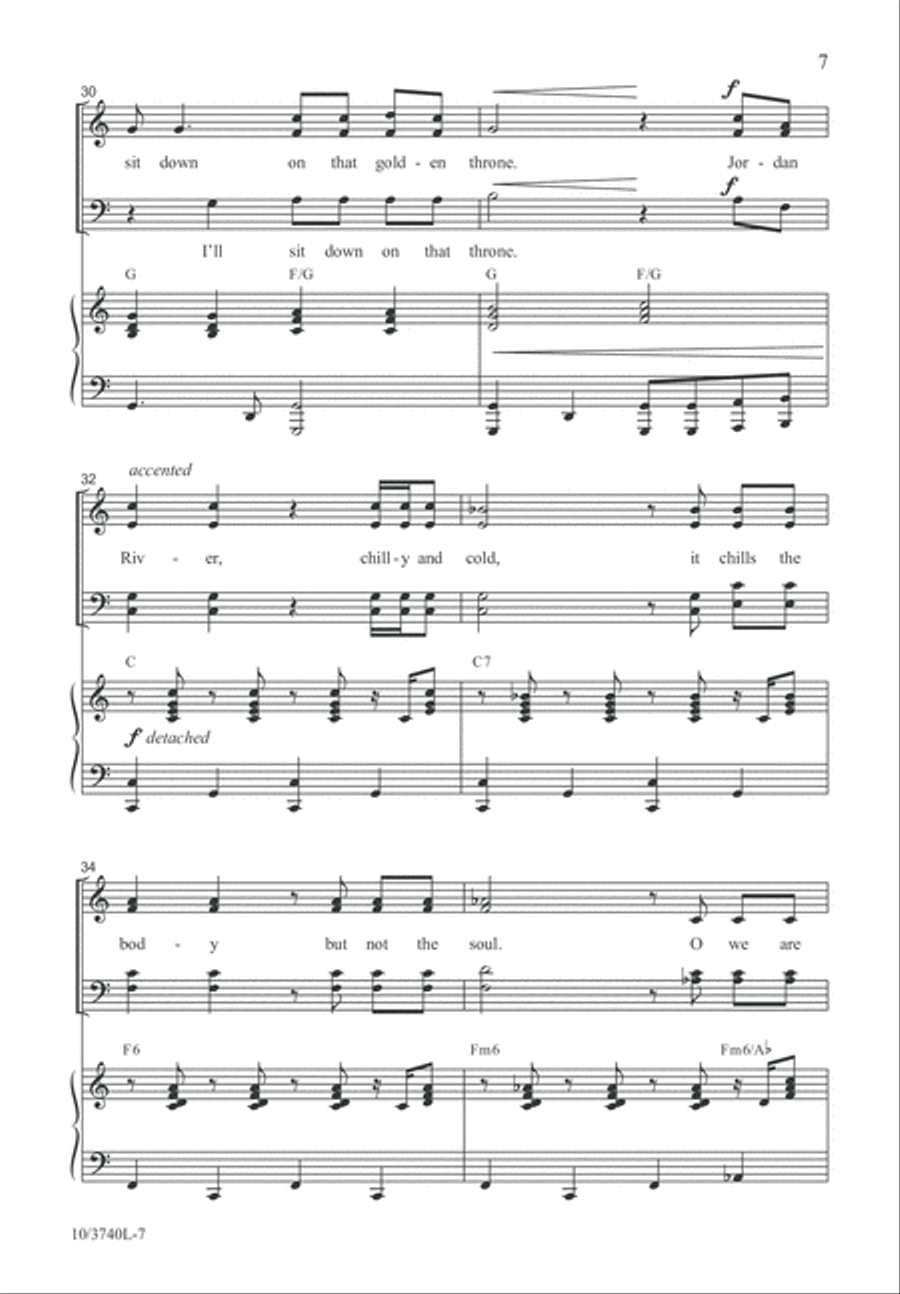 We Are Crossing Jordan River 4-Part scores gallery preview page 7