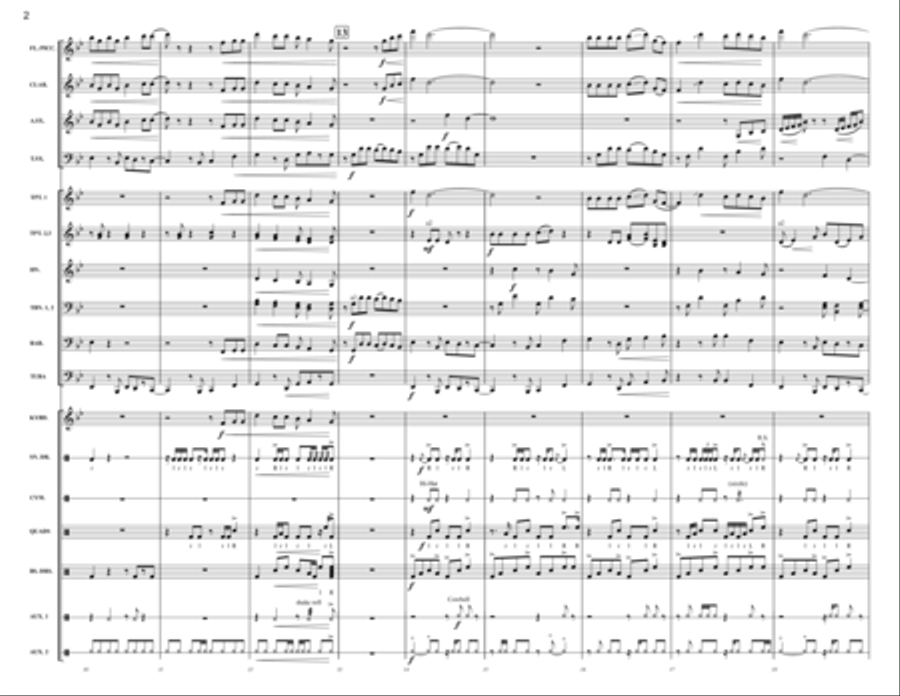 I Ain't Worried Marching Band scores gallery preview page 4