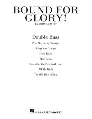 Book cover for Bound for Glory! - Double Bass