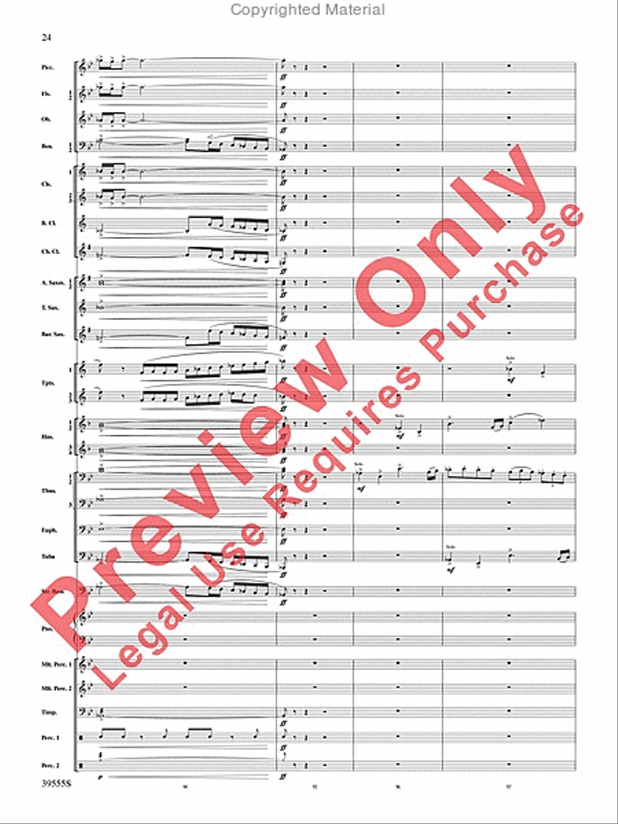 And Hope Led Them Home Concert Band scores gallery preview page 25