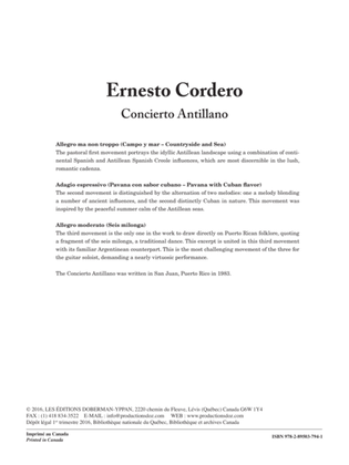 Concierto Antillano (reduction de piano)