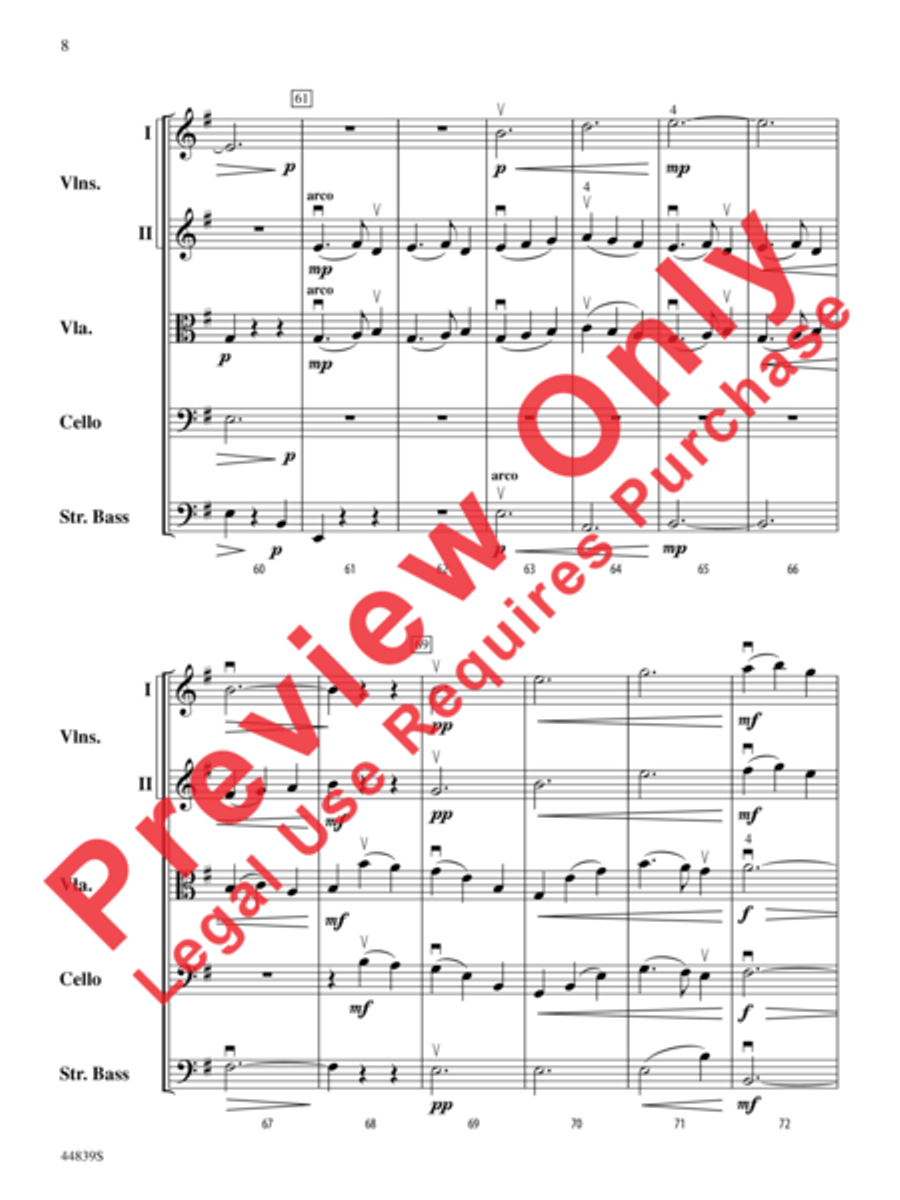 Acadia First Light String Orchestra scores gallery preview page 9