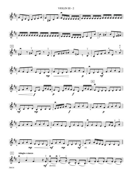 Concerto a Cinque, Op. 7, No. 1: 3rd Violin (Viola [TC])