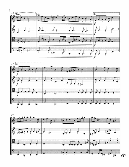 String Quartet in C Major Complete Set