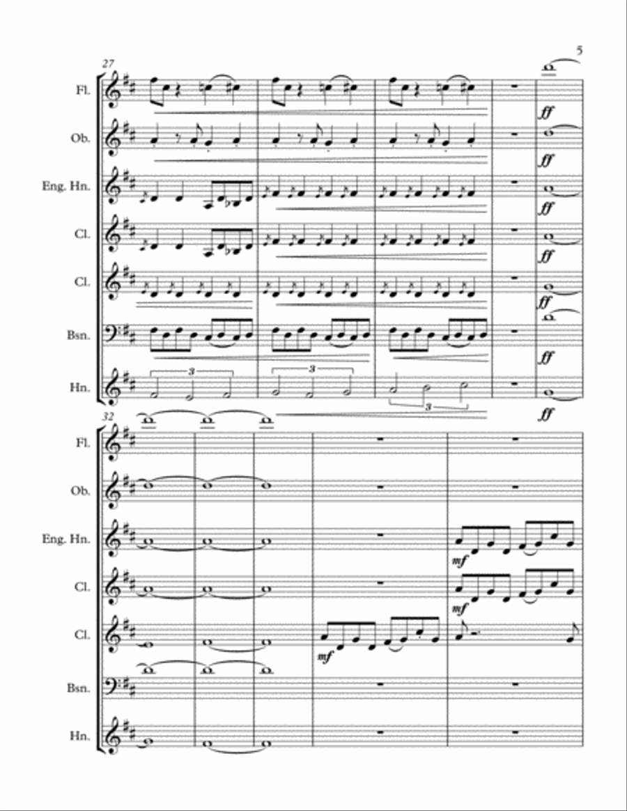 As All Was Once Quiet Woodwind Quintet scores gallery preview page 5