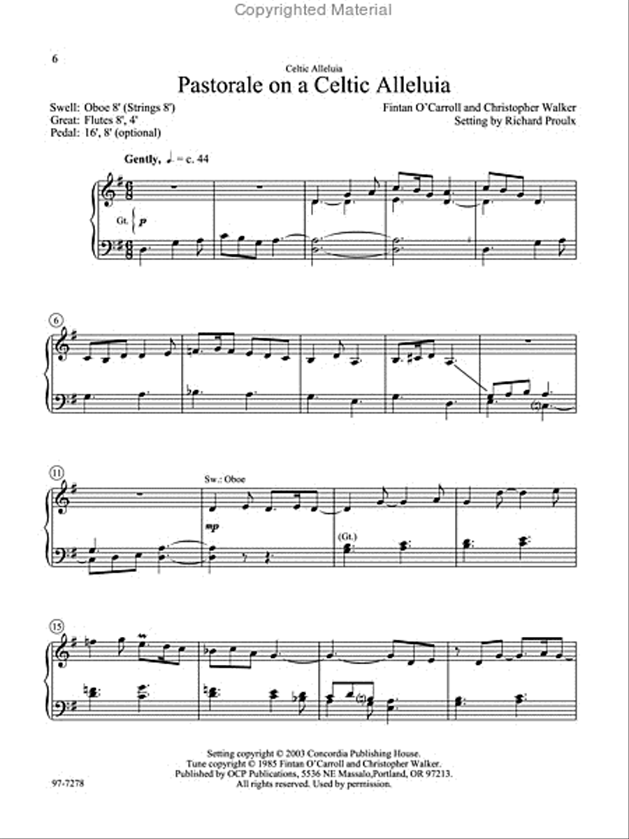 Twelve Hymn Preludes Organ scores gallery preview page 3
