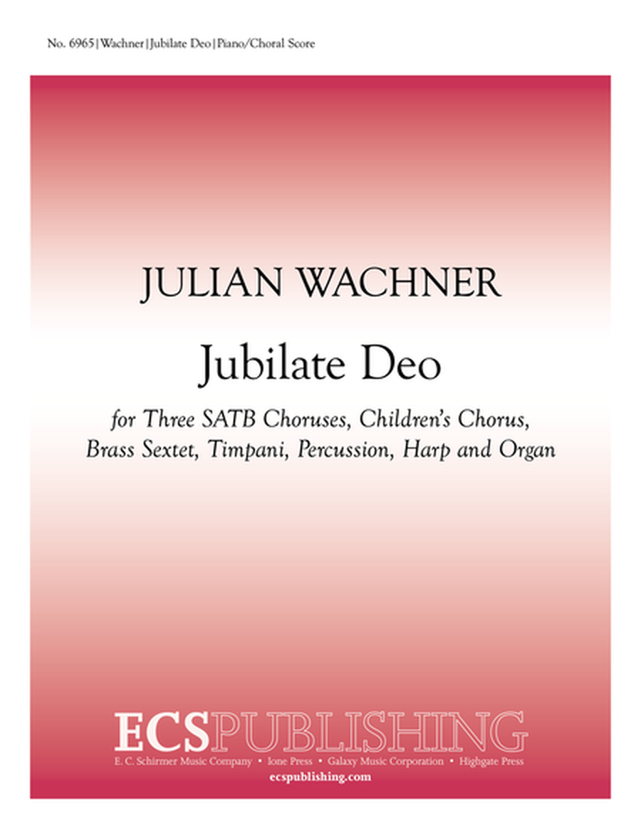 Jubilate Deo (Choral Score)