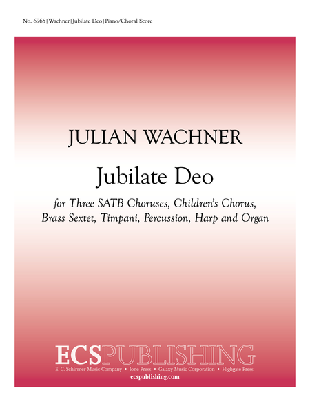 Jubilate Deo (Choral Score)