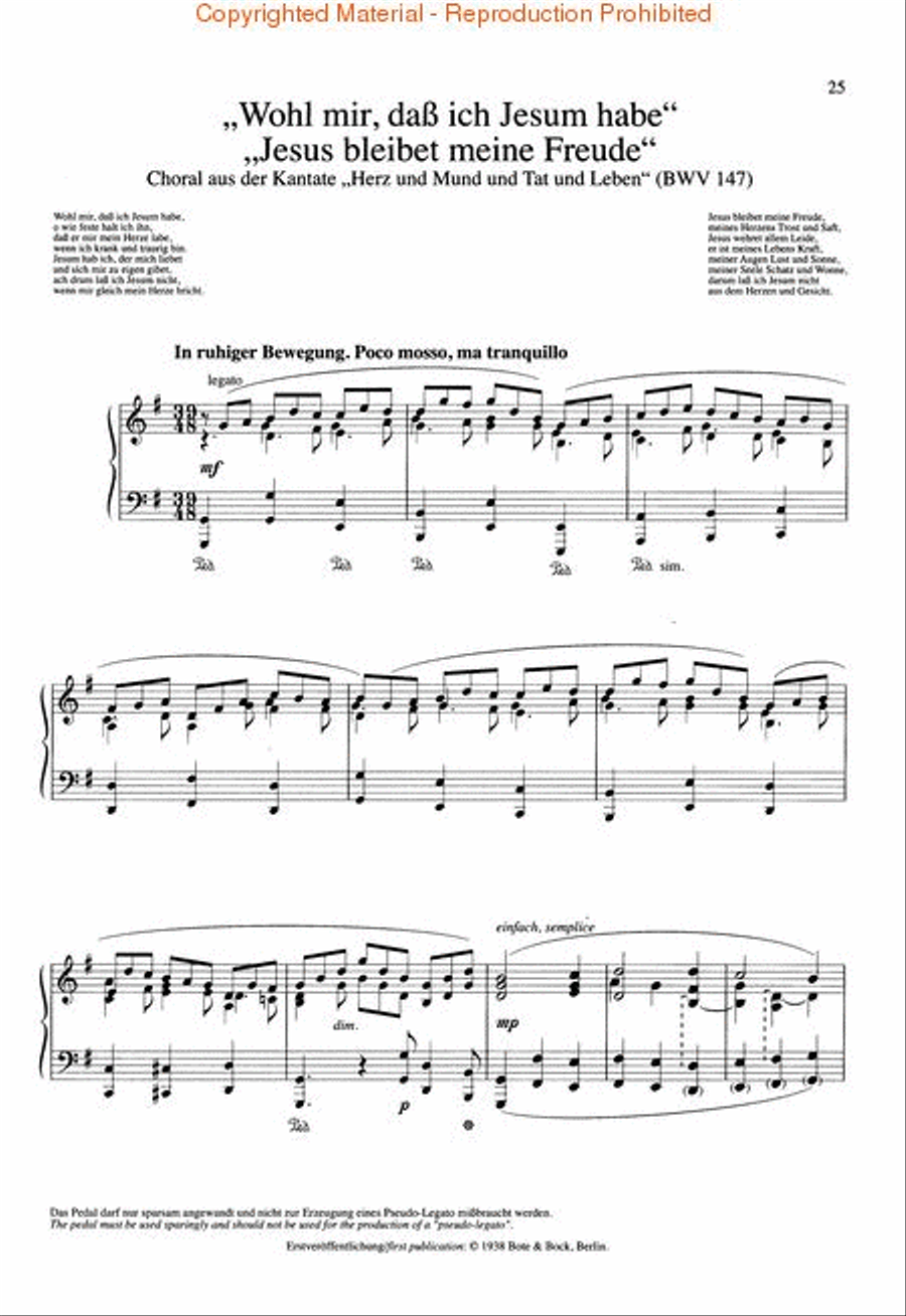 Wilhelm Kempff Bach Transcriptions for Piano Piano Solo scores gallery preview page 4