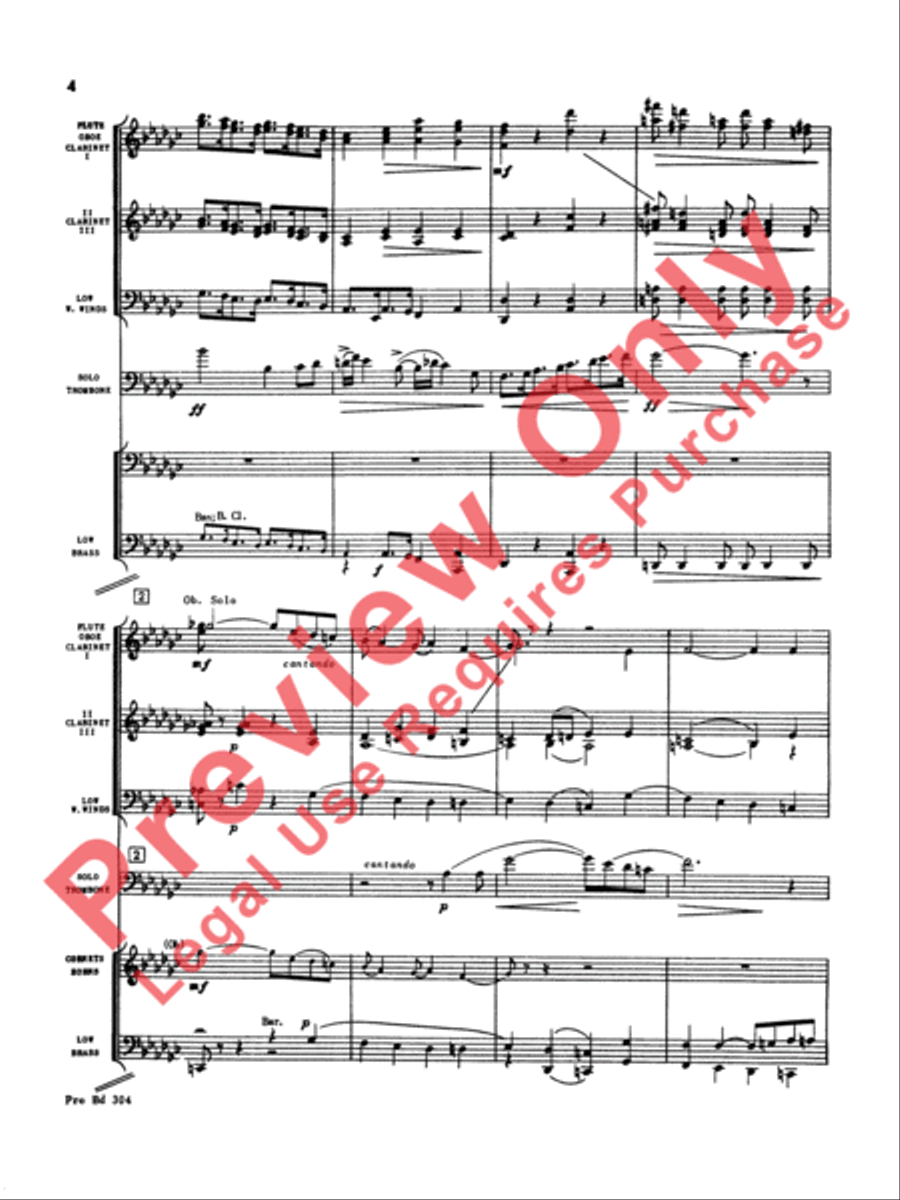 Morceau Symphonique Concert Band scores gallery preview page 5