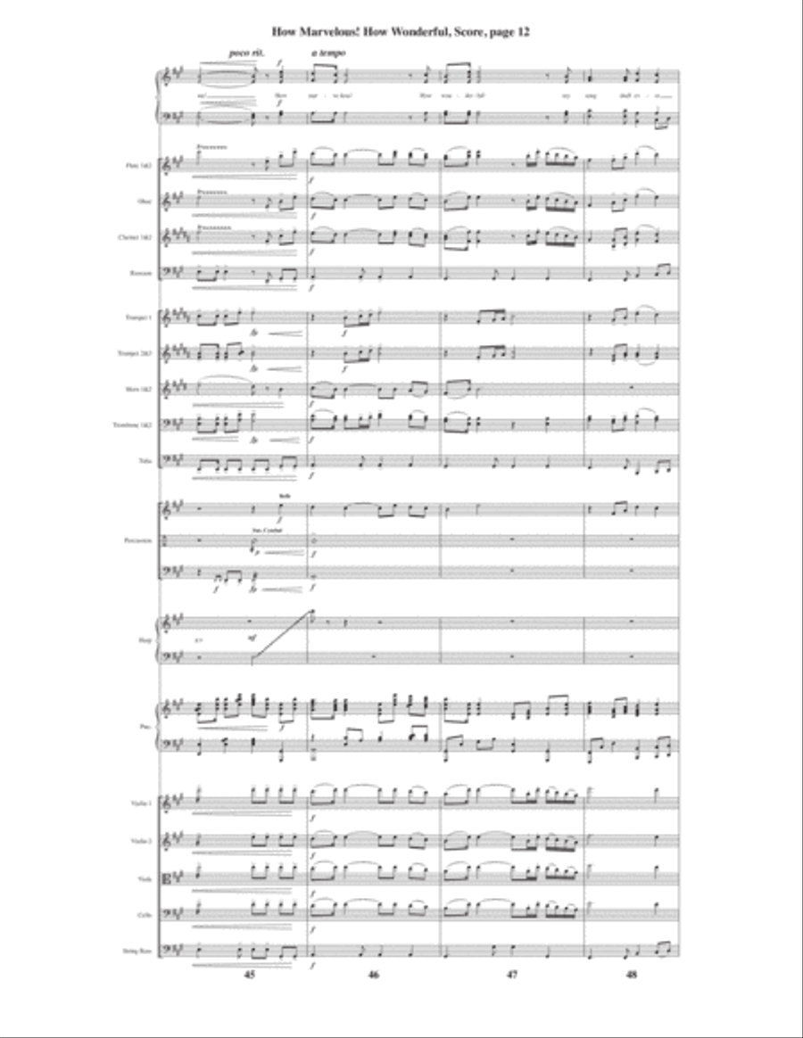 How Marvelous! How Wonderful! 4-Part scores gallery preview page 14