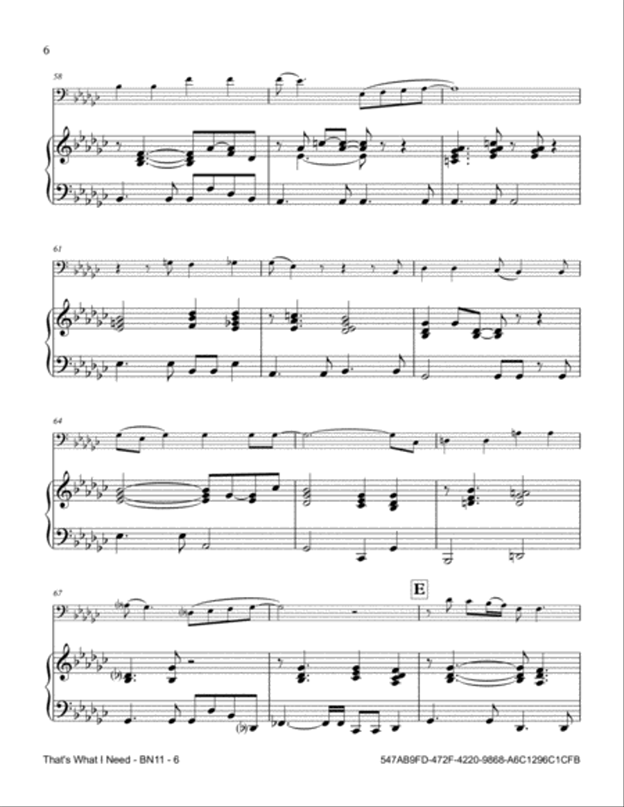 That's What I Need That's What I Need Bassoon scores gallery preview page 6