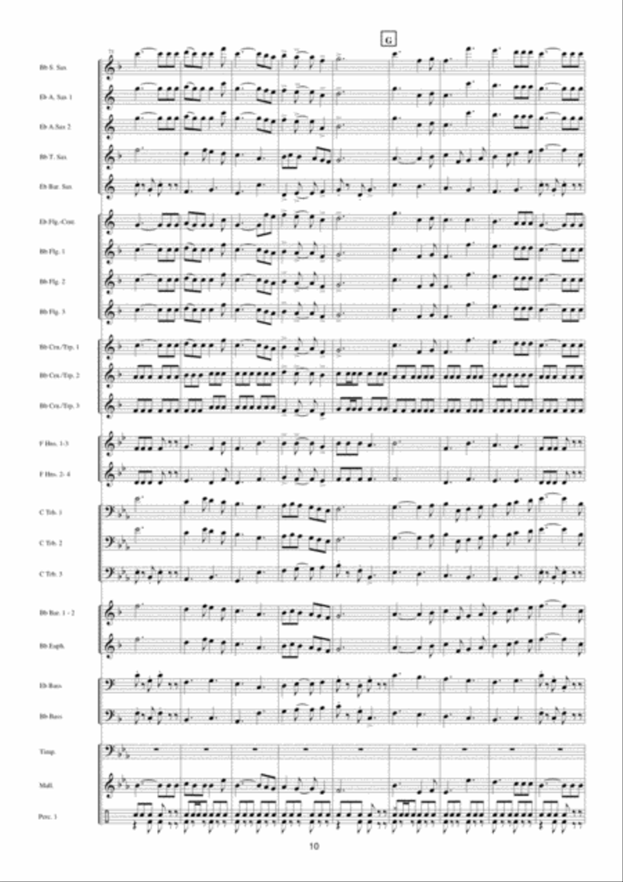 Police Academy Fanfare Band scores gallery preview page 11