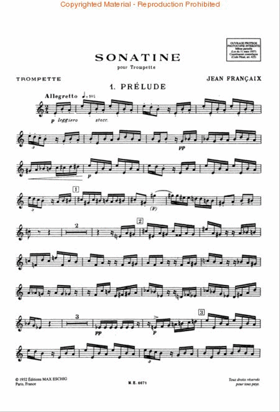 Sonatina Trumpet Solo scores gallery preview page 4