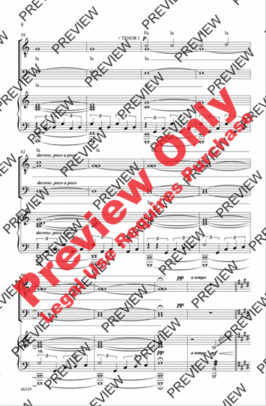 Deck the Hall Deck the Hall Men's Choir scores gallery preview page 8