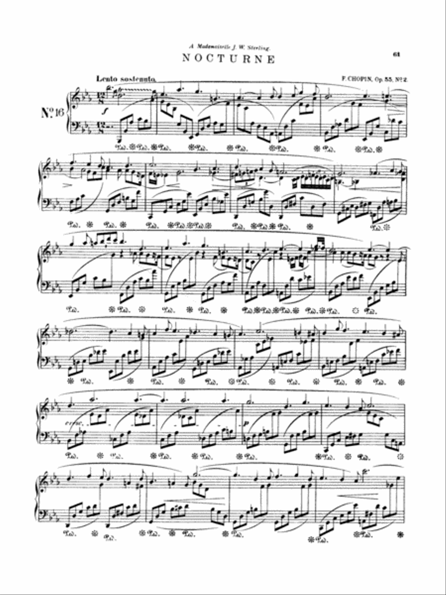 Chopin: Nocturne Op. 55, No. 2 (Ed. Franz Liszt) Piano Solo scores gallery preview page 1