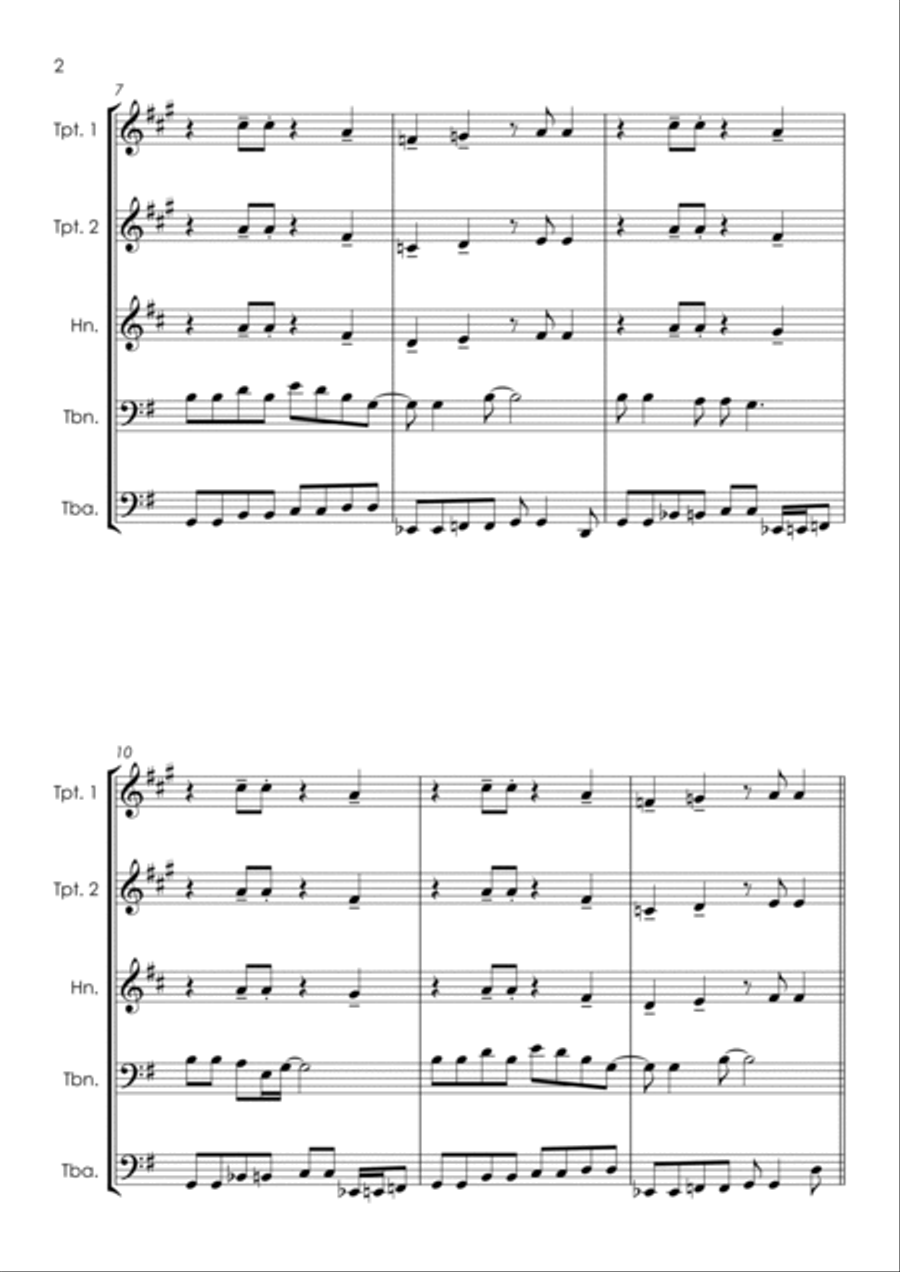 Lady Madonna Brass Ensemble scores gallery preview page 6