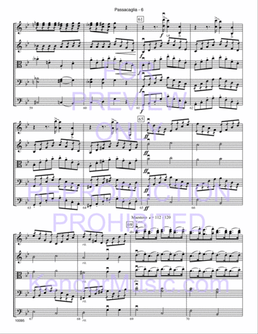 Passacaglia String Orchestra scores gallery preview page 7