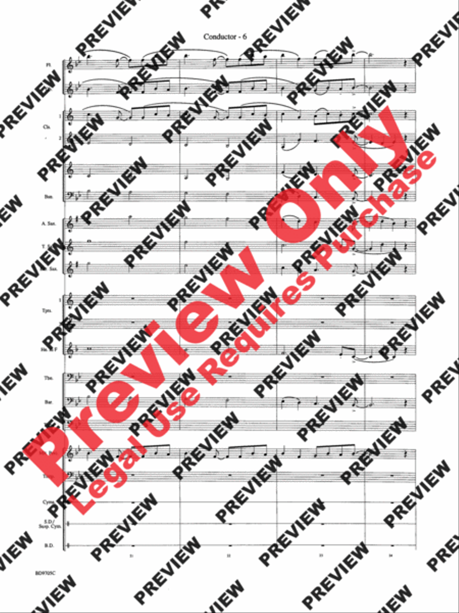 High Sierras High Sierras Concert Band scores gallery preview page 8