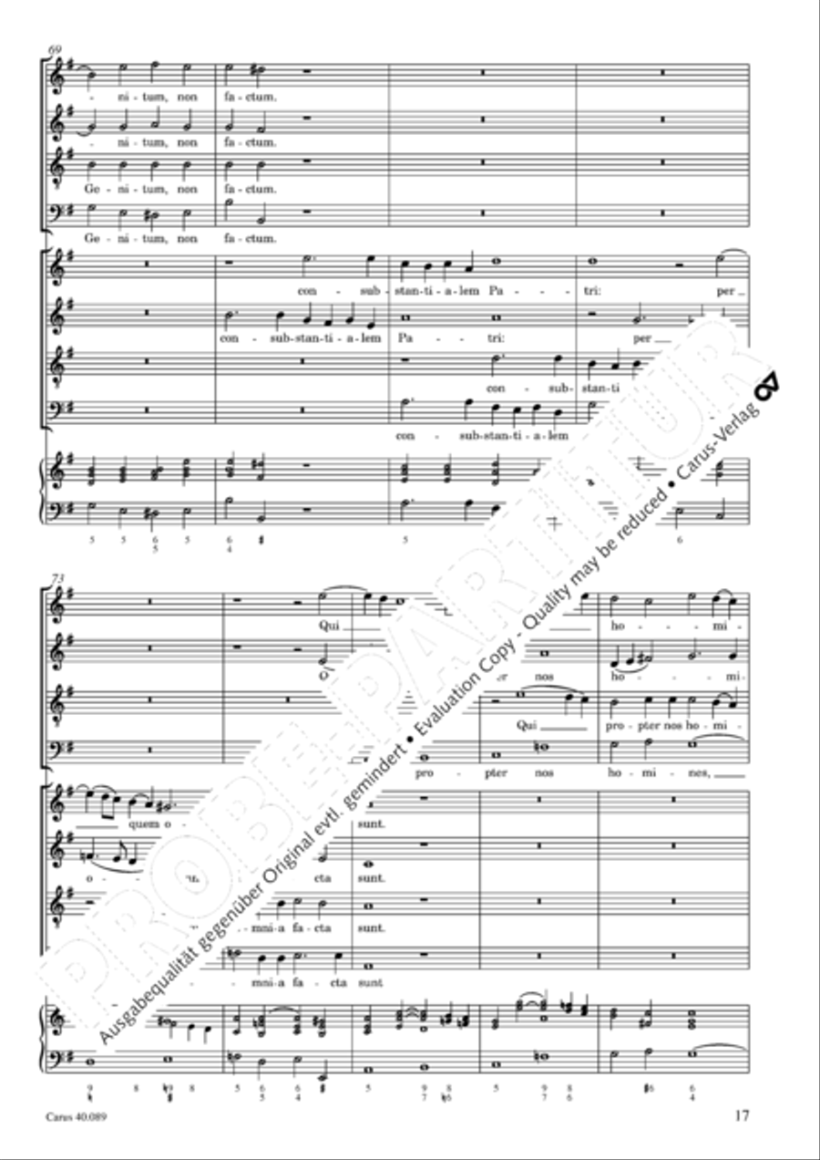 Credo a 8 voci 4-Part scores gallery preview page 18