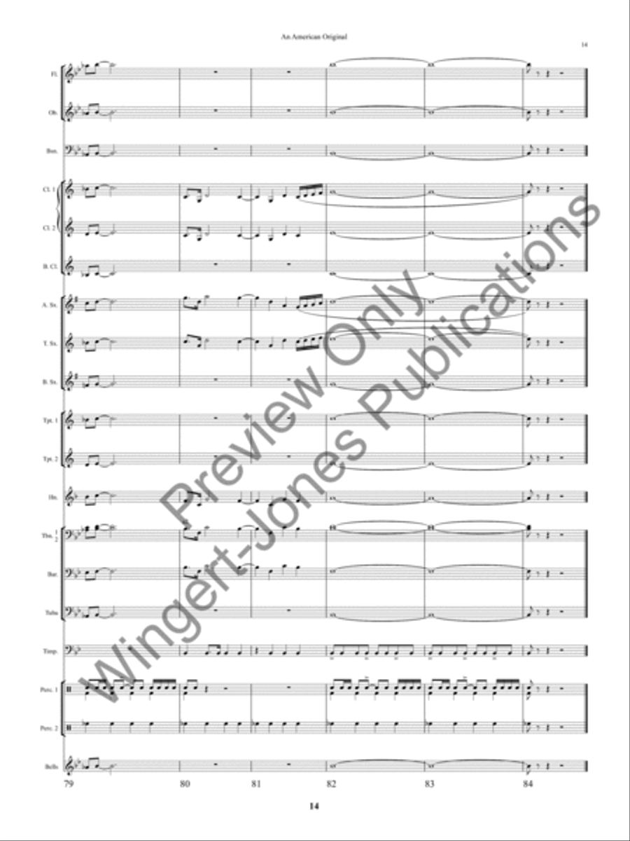 An American Original An American Original Concert Band scores gallery preview page 17