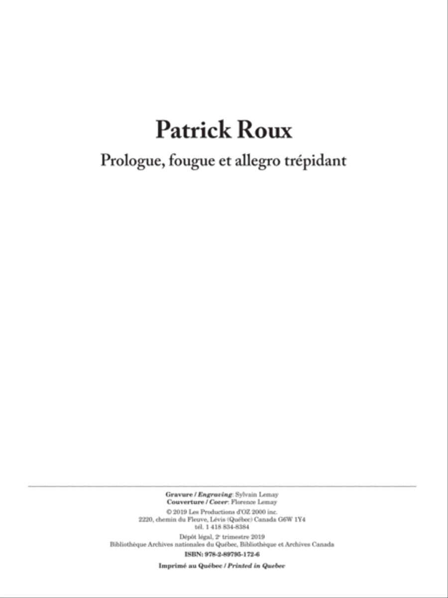 Prologue, fougue et allegro trépidant Guitar Ensemble scores gallery preview page 1